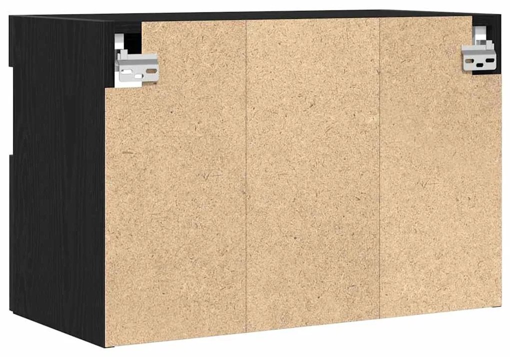 Armários de TV vidaXL com luzes LED 2 pcs Carvalho Preto 60x30x40 cm