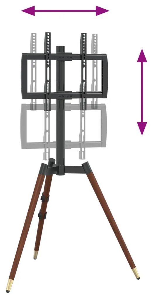 Suporte tripé p/ TV ecrãs de 37-65" Max VESA 400x400 mm 40kg