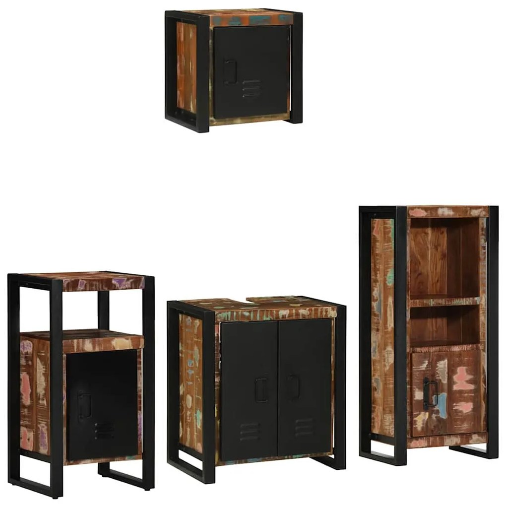 Conjunto de Móveis para Banheiro com prateleira com armazenamento com