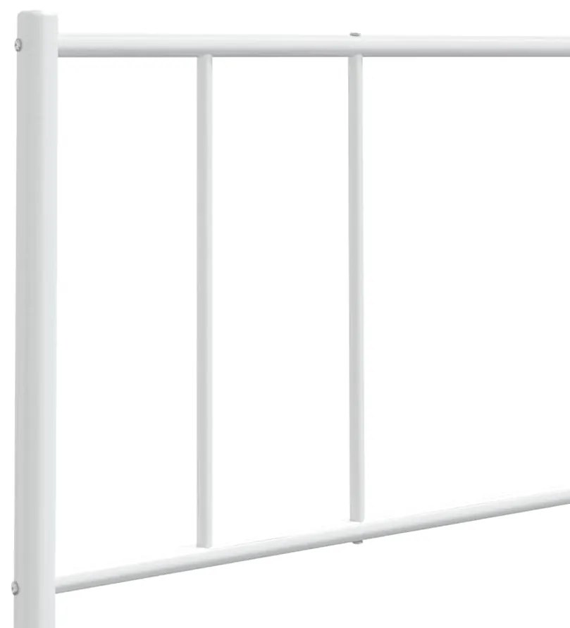 Cabeceira de cama 180 cm metal branco