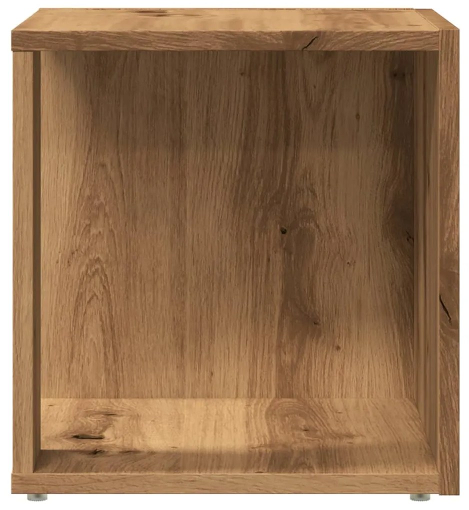 Mesa de apoio 33x33x34 cm derivados madeira carvalho artisiano
