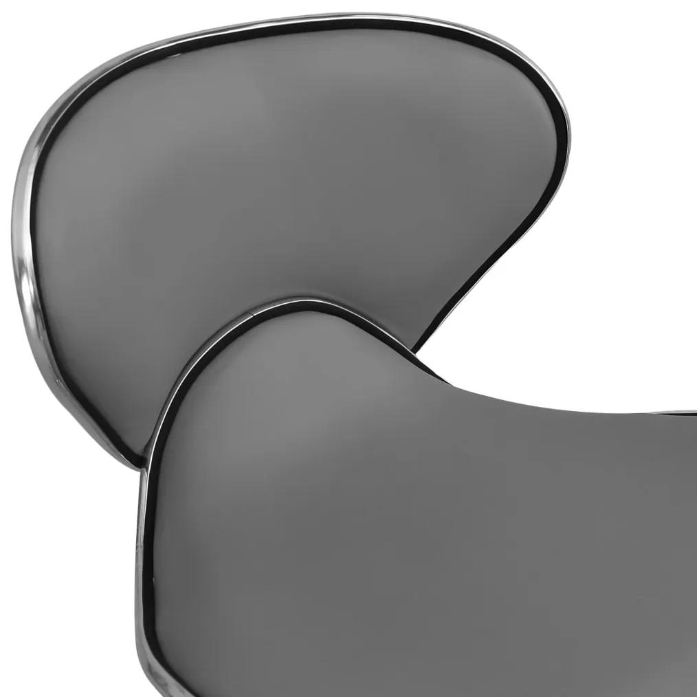 Cadeira de escritório couro artificial cinzento