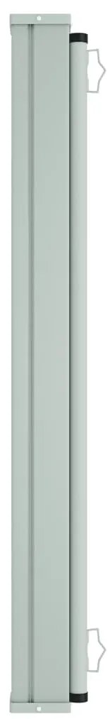 Toldo lateral retrátil para pátio 160x600 cm castanho
