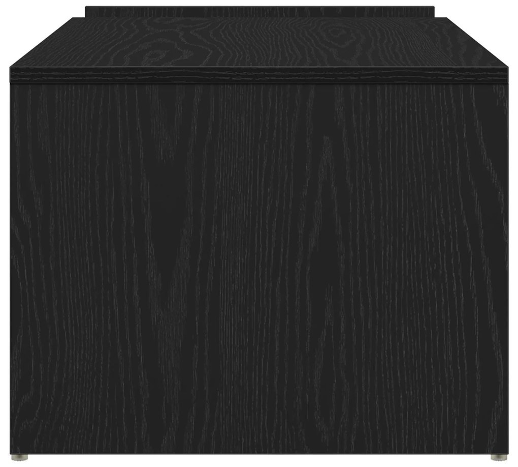 Mesa de Centro vidaXL Preta Carvalho 90x45x35 cm em Madeira de Engenha