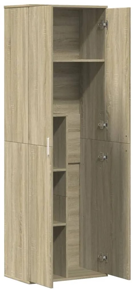 Aparador alto 60x35x180 cm derivados de madeira carvalho sonoma