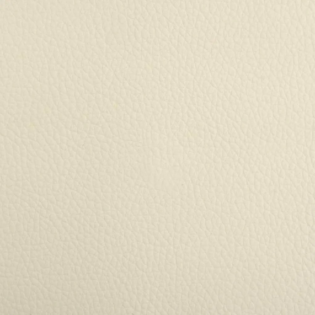 Cama para cães 70x45x30 cm couro artificial cor creme