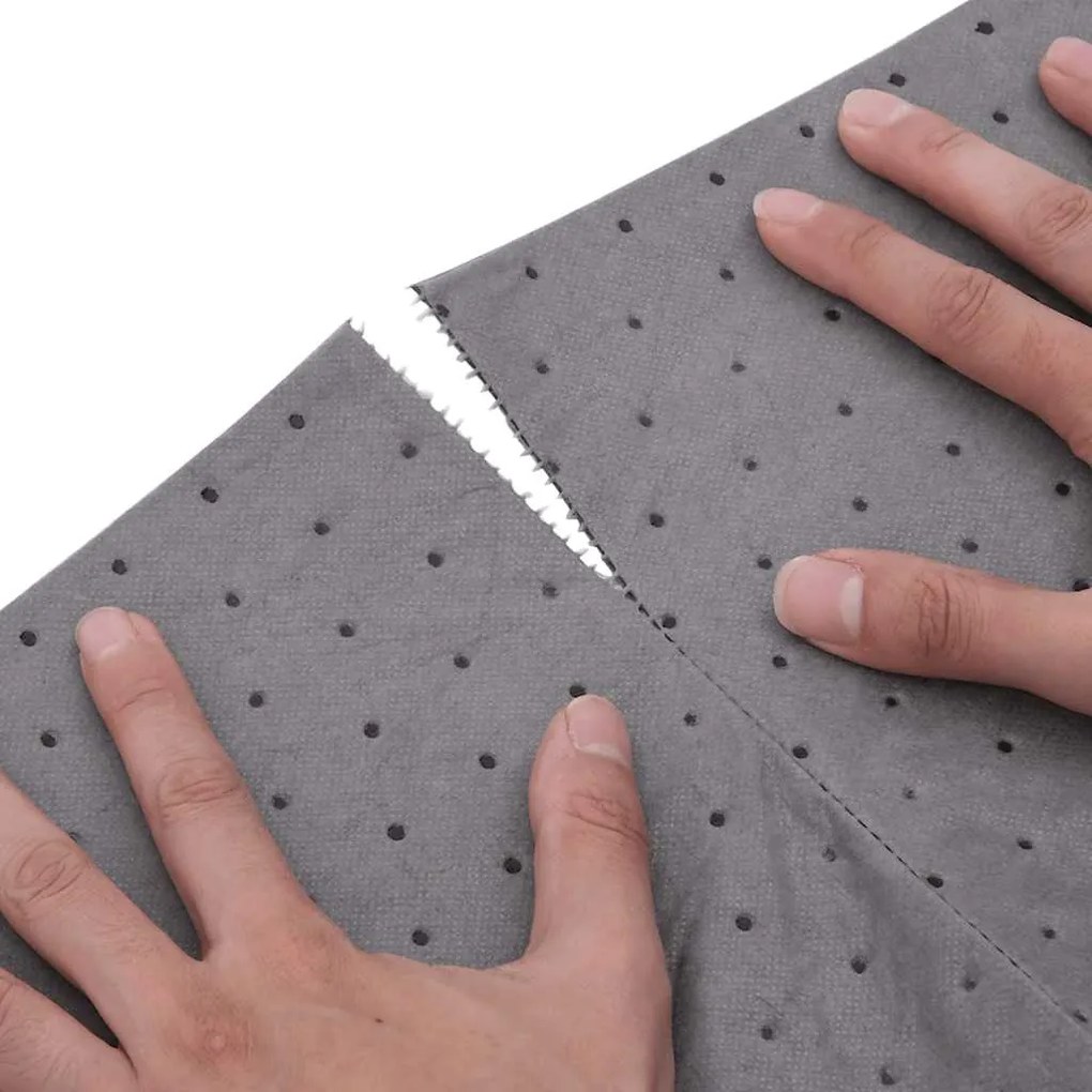 Almofada absorvente de óleo 40x1000 cm cinzento