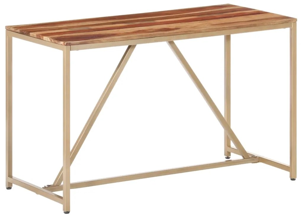 vidaXL Mesa de jantar 120x60x76 cm madeira maciça