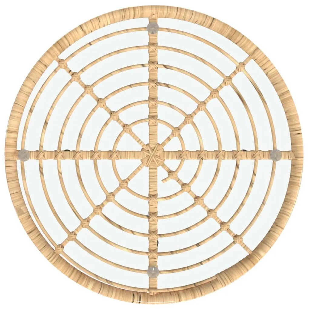 5 pcs conjunto de jantar p/ jardim vime PE