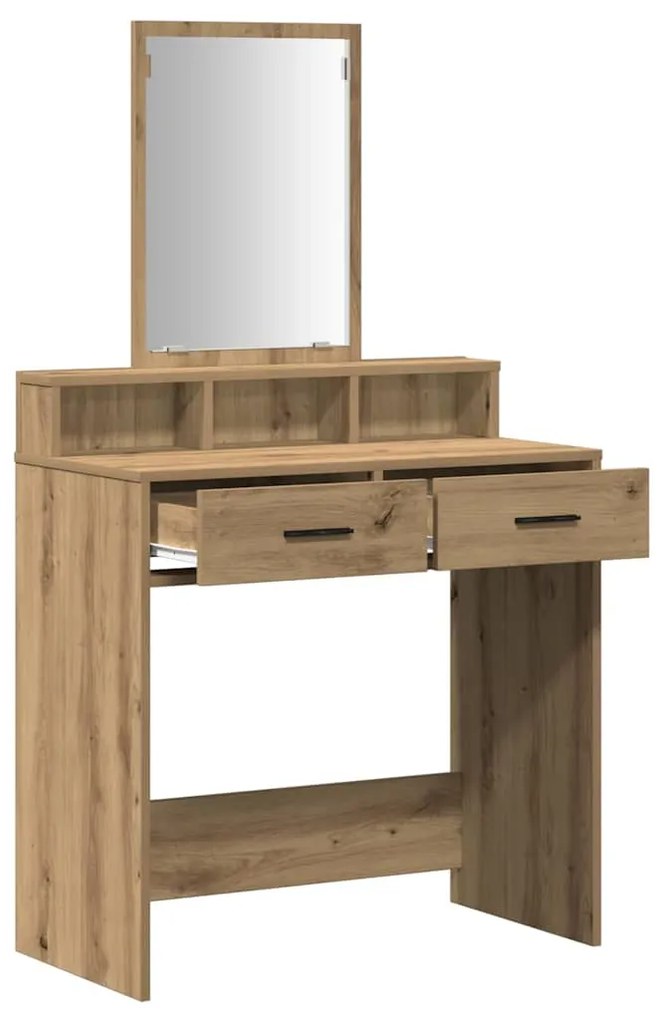 Tocador vidaXL com Gavetas Carvalho Artisan 79x41x140 cm