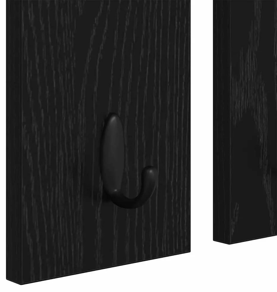 Cabideiro de Parede Carvalho preto 85 x 10 x 45 cm