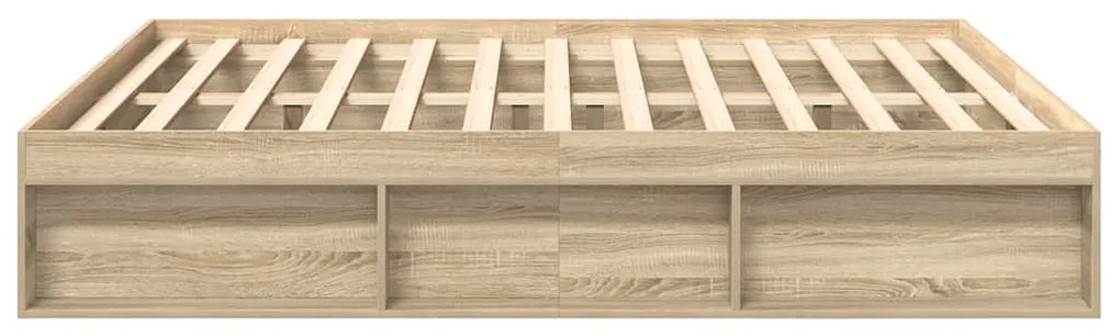 Estrutura de cama super king size 180x200 cm carvalho sonoma