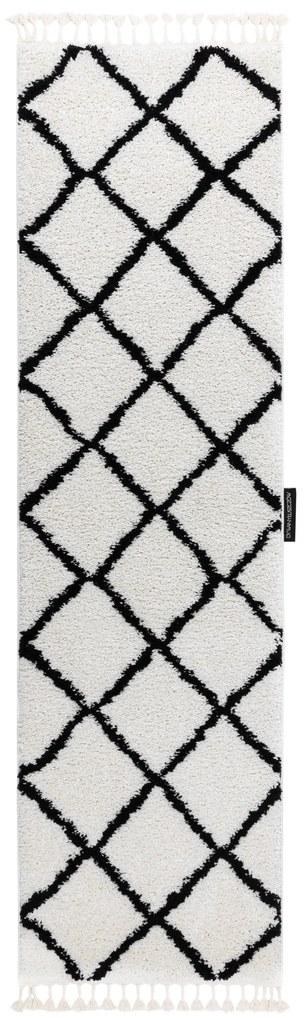 Tapete, Passadeira BERBER CROSS branco - para cozinha, ante-sala, corredor