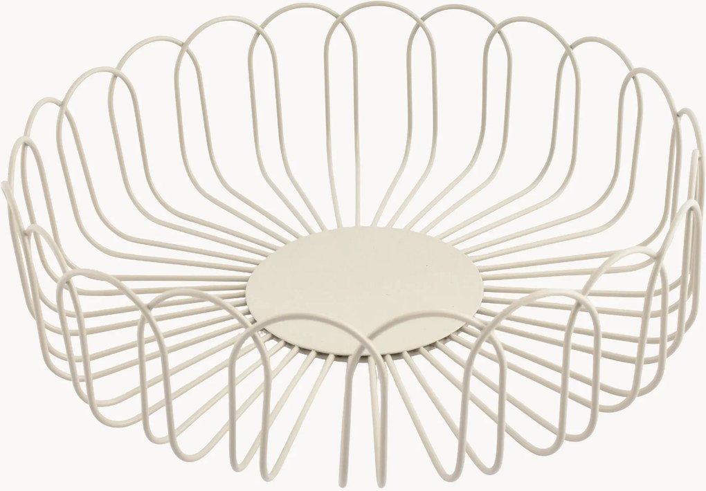 Cesto para pão em metal Flores