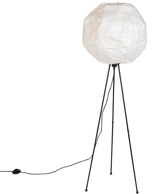Candeeiro de chão de papel escandinavo branco - Pepa Ball Moderno
