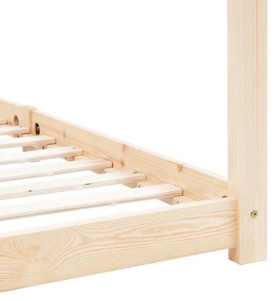 Estrutura de cama para crianças 90x200 cm pinho maciço