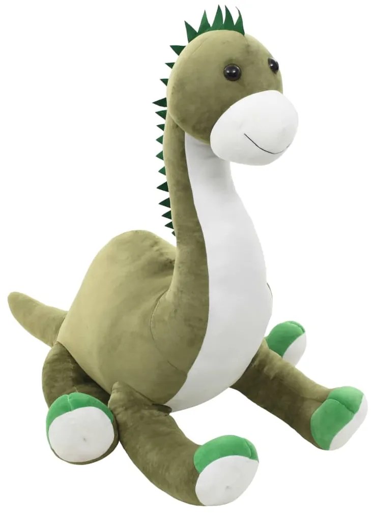 Dinossauro brontossauro de peluche verde