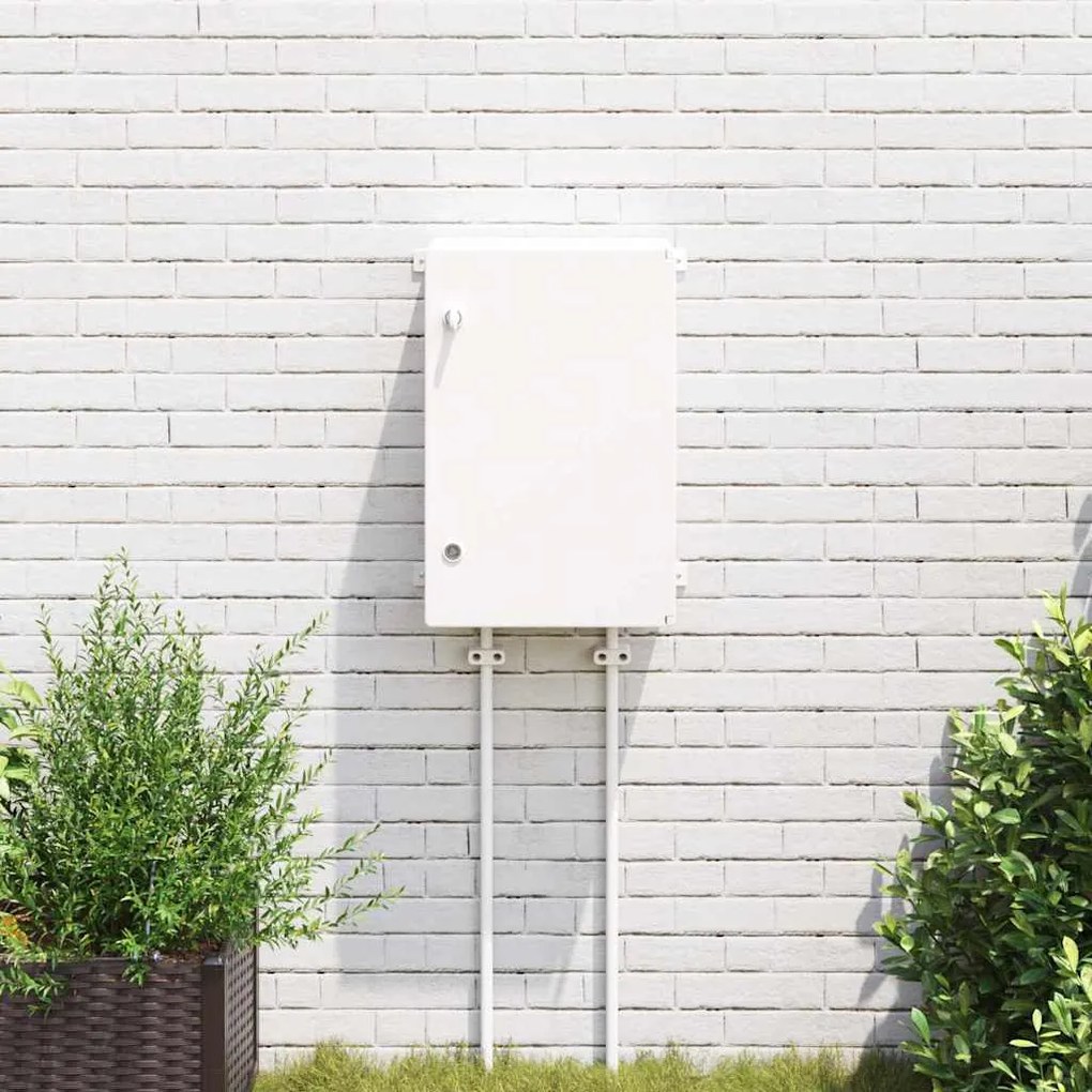 Armário de Controle IP65 à Prova d'Água Cinza 40x20x60 cm Plástico ABS