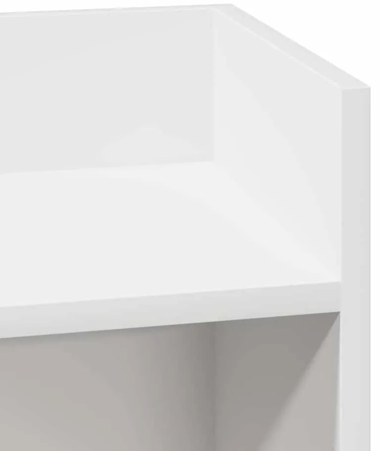 Mesa lateral com prateleira 110x50x103 cm branco