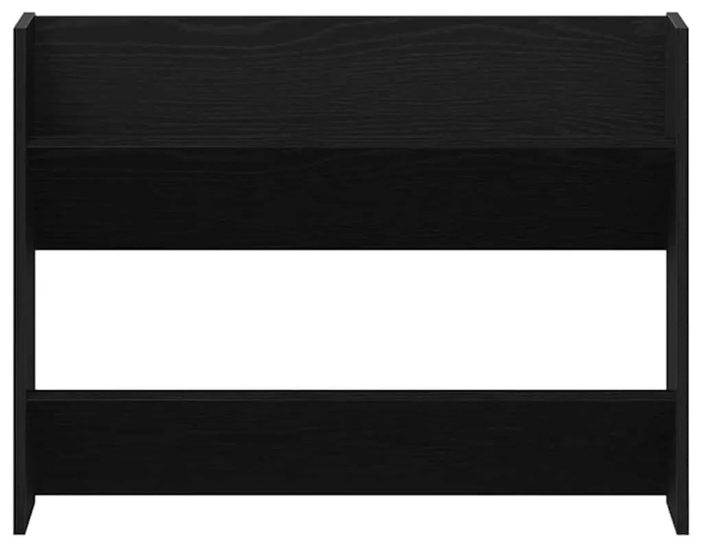 Armários para Sapatos de Parede Carvalho preto 60 x 18 x 60 cm