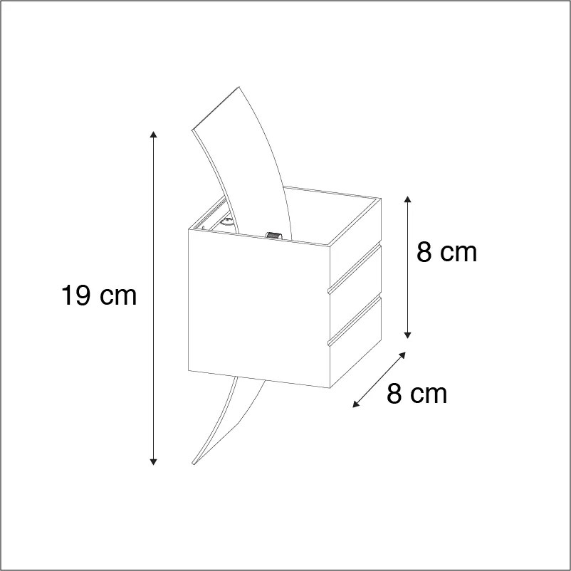 Candeeiro de parede moderno em alumínio - Amy Design,Moderno