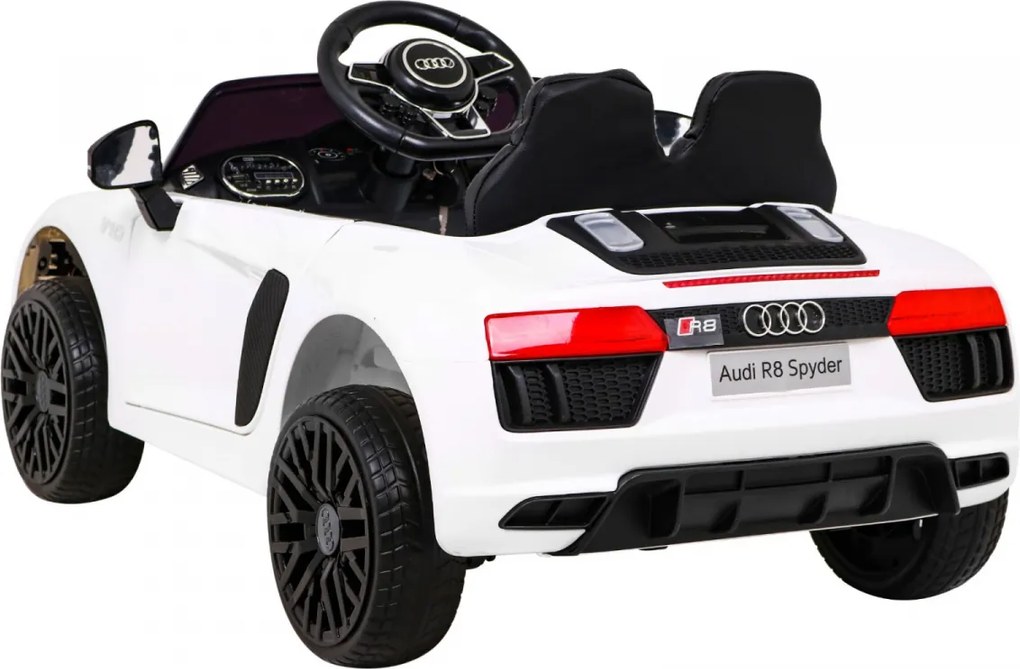 Carro elétrico para Crianças 12V Audi R8 Rodas de EVA Branco