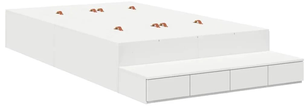 Cama de Armazenamento Branca 120x190 cm
