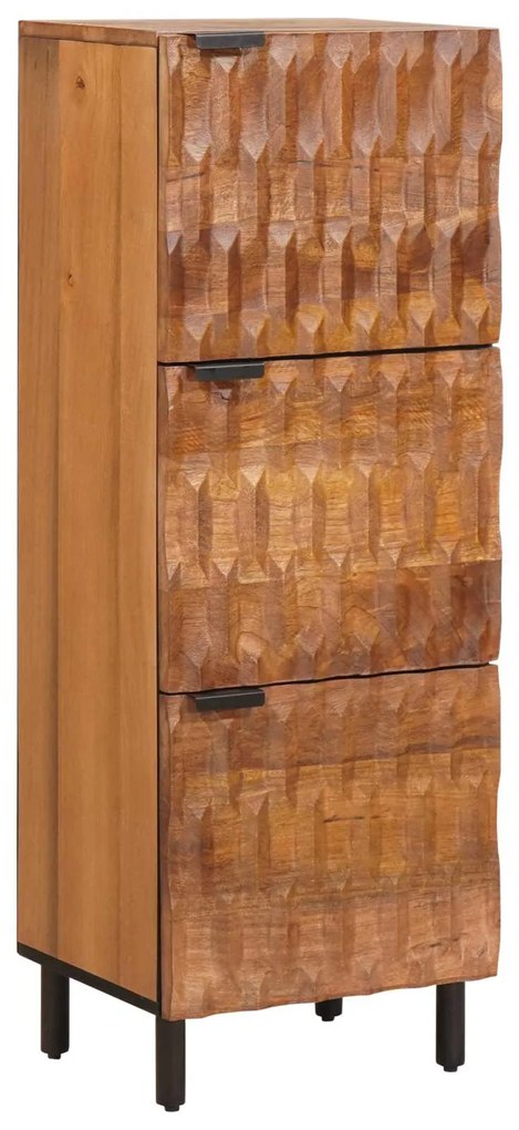 vidaXL Buffê com porta Acabamento em Acácia Marrom 40 x 33 x 110 cm