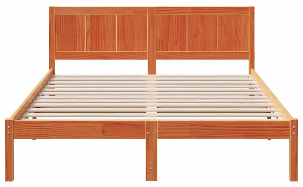 Estrutura de Cama Castanha Encerada Castanha Encerada