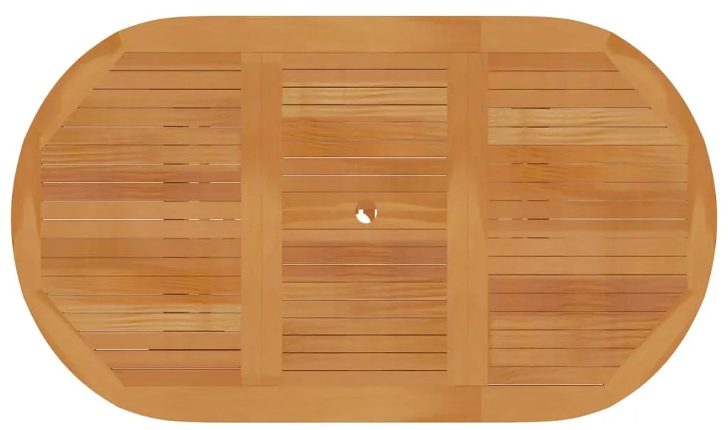 Mesa de jardim 150x90x75 cm madeira de teca maciça