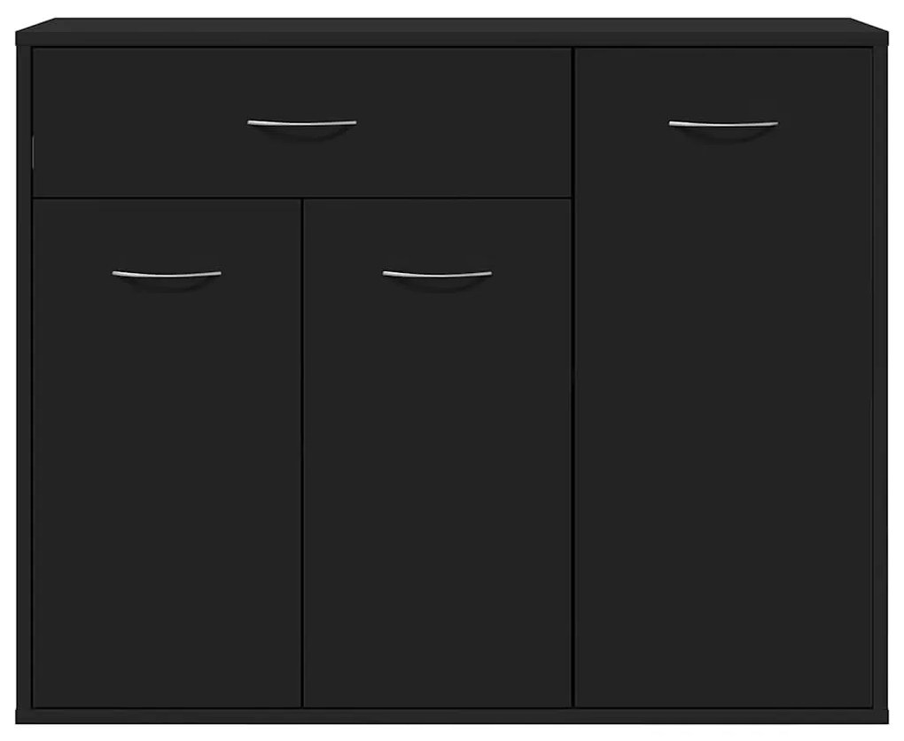 Aparador 88x30x70 cm contraplacado preto