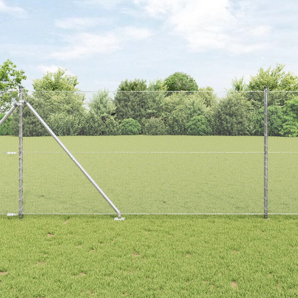 Cerca Hexagonal vidaXL 1x100 m Aço Galvanizado