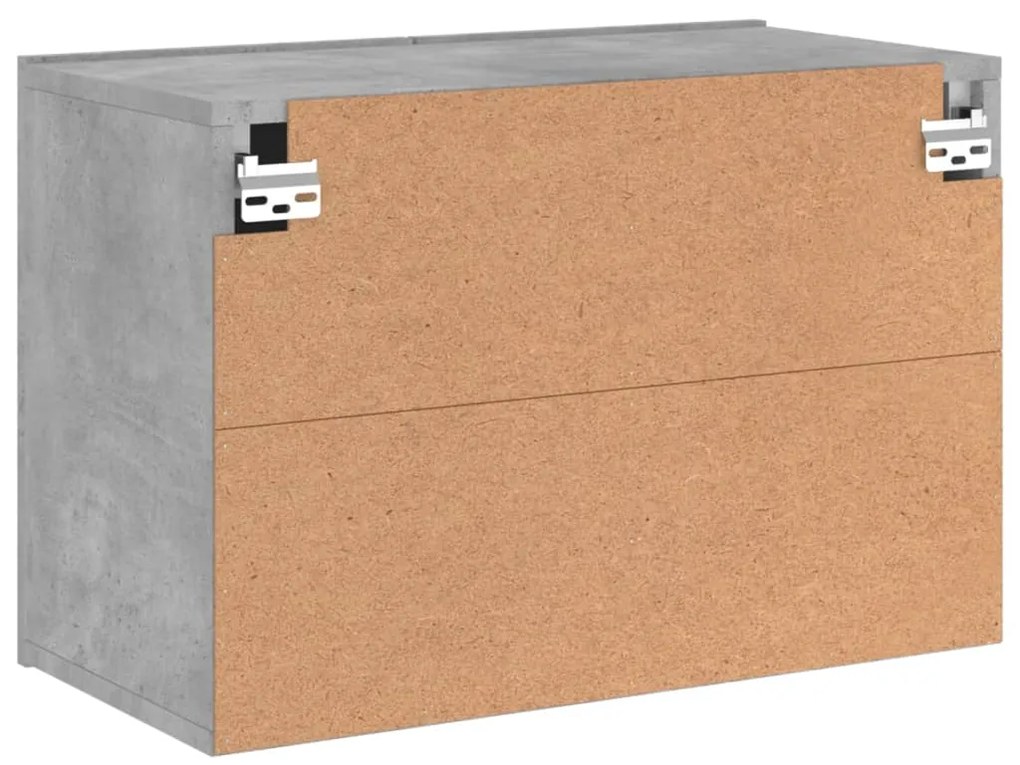Móvel de parede para TV 60x30x41 cm cinzento cimento