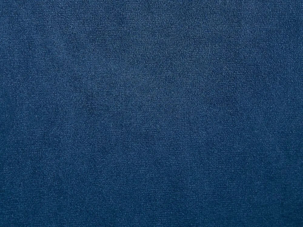 Mesa de cabeceira com 2 gavetas em veludo azul marinho SEZANNE Beliani
