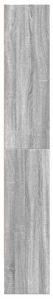 Estante 80x30x189 cm derivados de madeira cinzento sonoma