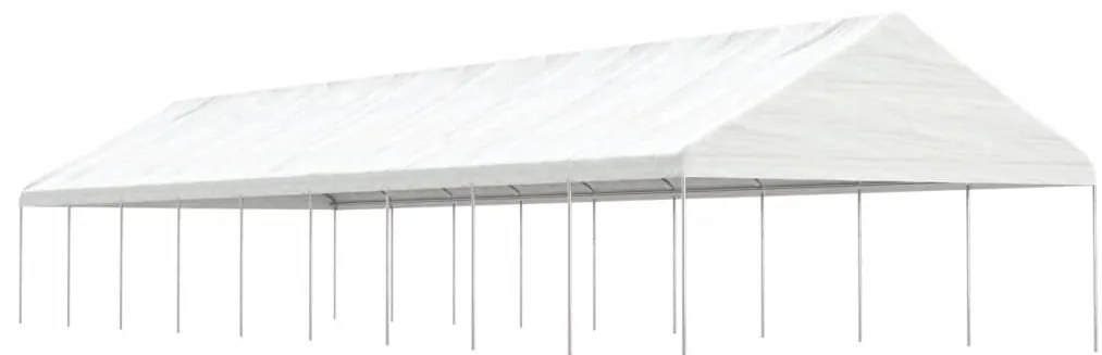 Gazebo com telhado 20,07x5,88x3,75 m polietileno branco