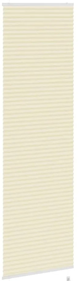 Creme Plissada Cega 65x200 cm Largura Tecido 64,4 cm Poliéster