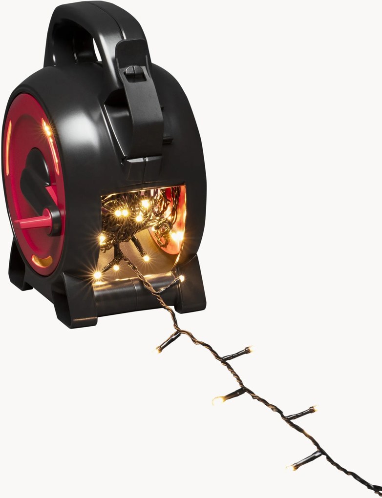 Grinalda de luzes LED para exterior com enrolador de cabo Bambi