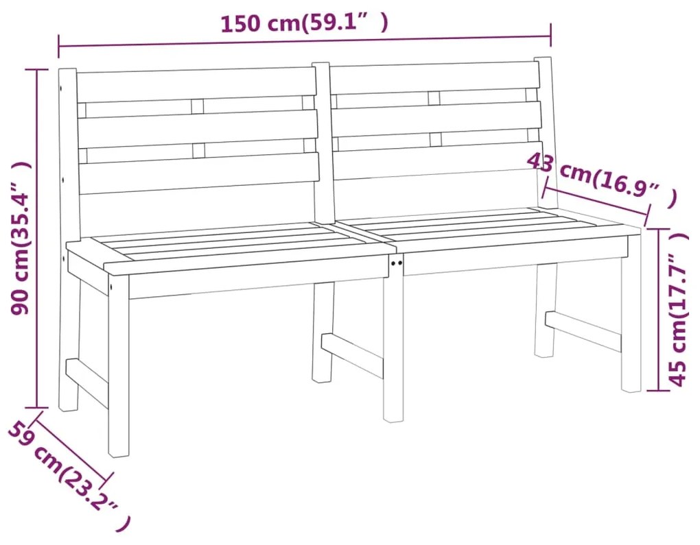 3 pcs conjunto de jantar para jardim madeira de teca maciça