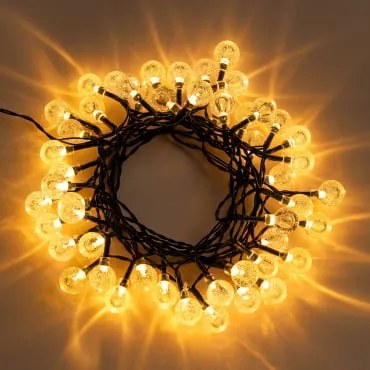 Guirlanda Led Com Carregador Solar De 5 M Pepo Preto - Sklum