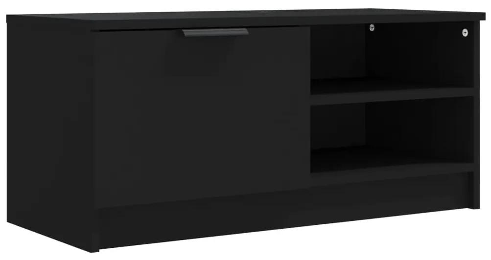 Móvel de TV 80x35x36,5 cm madeira processada preto