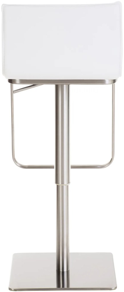 Banco de bar Limon em couro sintético 39 x 80-103 x 46 cm Branco