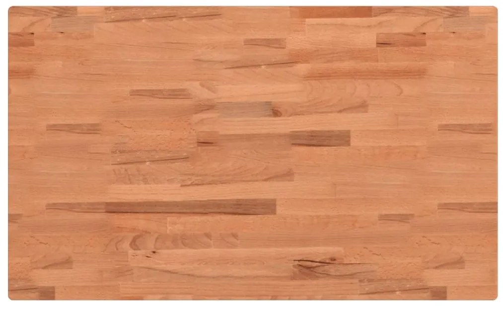 Bancada retangular 100x60x(73-99,5) cm madeira de faia maciça