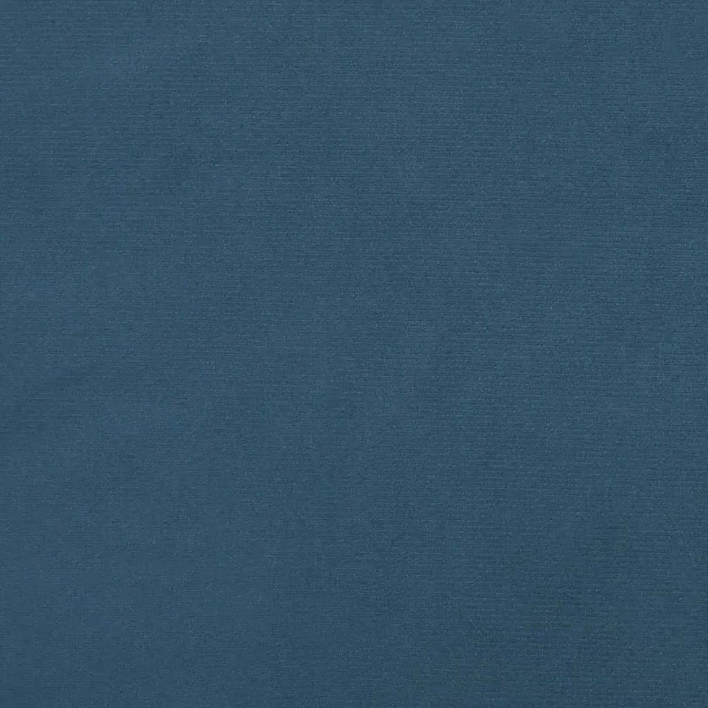 Estrutura de cama sem colchão 140x190 cm veludo azul-escuro