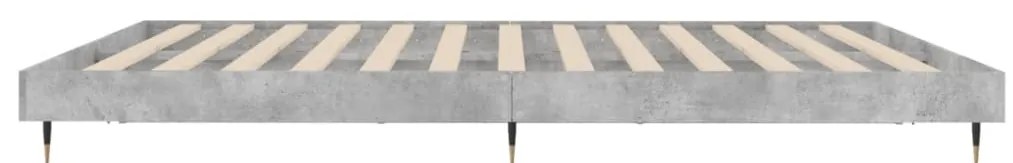 Estrutura de cama 200x200 cm derivados de madeira cinza cimento