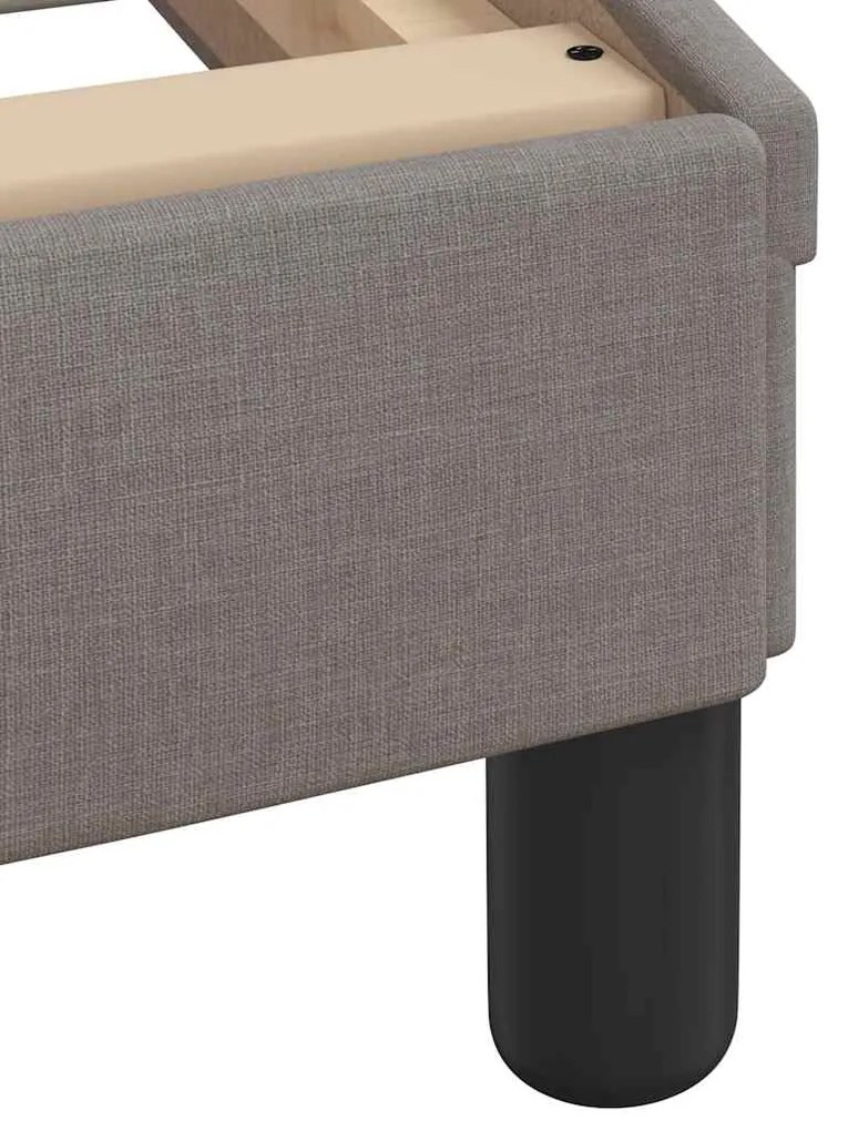 Estrutura de cama com LED sem colchão 140x200 cm tecido