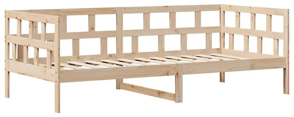 Sofá-cama com gavetas 80x200 cm madeira de pinho maciça
