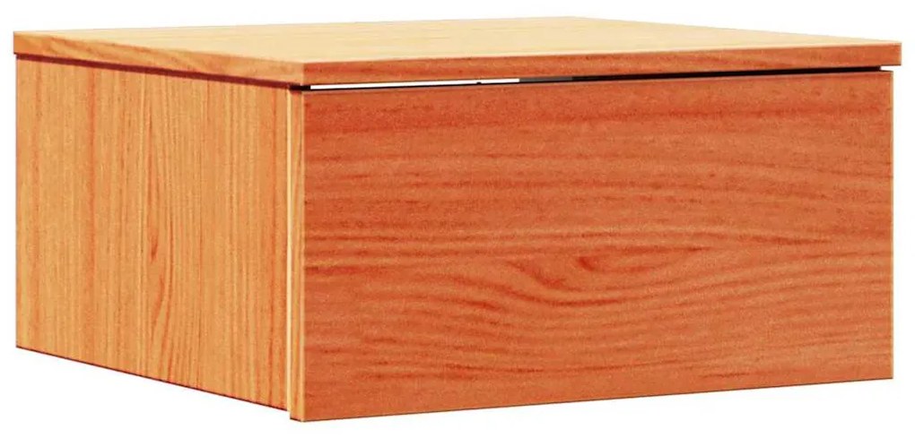 Mesa de Cabeceira Montada na Parede 2 pcs Castanho-mel