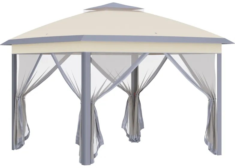 Tenda Dobrável Pop Up com Altura Ajustável – 3x3m – Bege