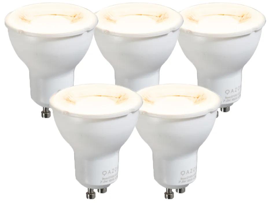 Conjunto de 5 lâmpadas GU10 7,5W 3000K